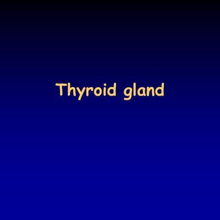 Thyroid gland. Thyroid hormones thyroid gland consists of two lobes weighing 20 g thyroid cells surround follicles filled with a colloid (thyroglobulin.