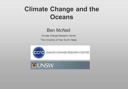 Climate Change and the Oceans