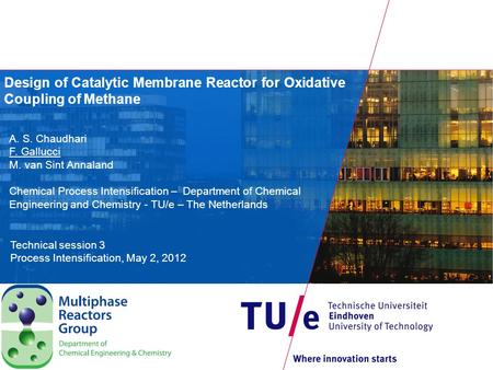 Outline Introduction Design of catalytic membrane reactor Results