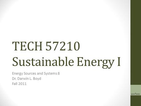 TECH Sustainable Energy I
