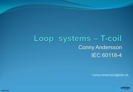 ox.eu Conny Andersson IEC 60118-4