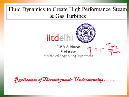 Fluid Dynamics to Create High Performance Steam & Gas Turbines