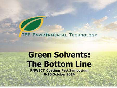 TBF Environmental Technology Inc.