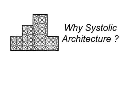 Why Systolic Architecture ?. Motivation & Introduction We need a high-performance, special-purpose computer system to meet specific application. I/O and.