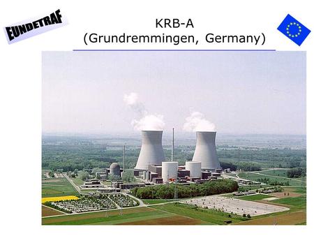 1 KRB-A (Grundremmingen, Germany). 2 Type:Boiling Water Reactor Power: 250 MW(e) Started in 1966, shut down in 1977 First commercial power reactor in.