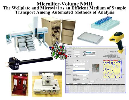 Microliter-Volume NMR The Wellplate and Microvial as an Efficient Medium of Sample Transport Among Automated Methods of Analysis.