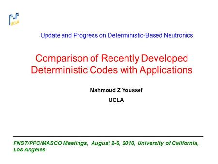 Comparison of Recently Developed Deterministic Codes with Applications