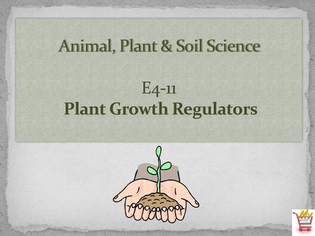 Animal, Plant & Soil Science E4-11 Plant Growth Regulators