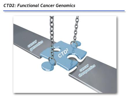 CTD2 CTD2: Functional Cancer Genomics cancer genomics