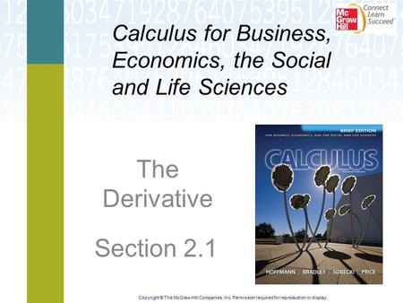 The Derivative Section 2.1