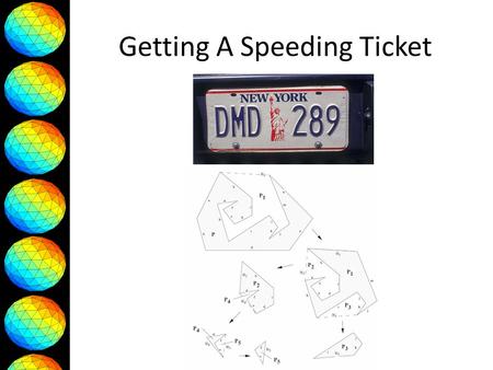 Getting A Speeding Ticket. Mesh Generation 2D Point Set Delaunay Triangulation 3D Point Set Delaunay Tetrahedralization.