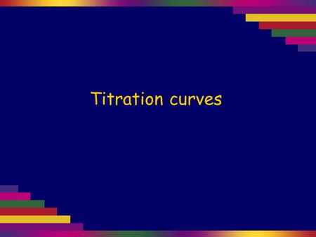 Titration curves.