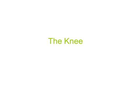 The Knee.
