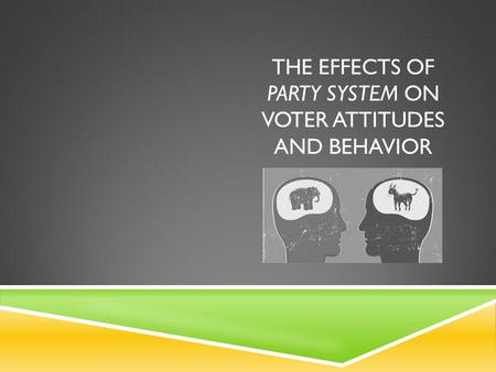THE EFFECTS OF PARTY SYSTEM ON VOTER ATTITUDES AND BEHAVIOR.