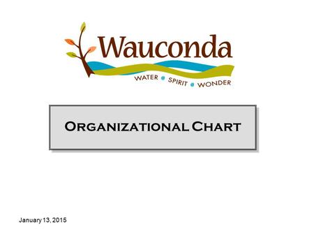 Organizational Chart January 13, 2015.