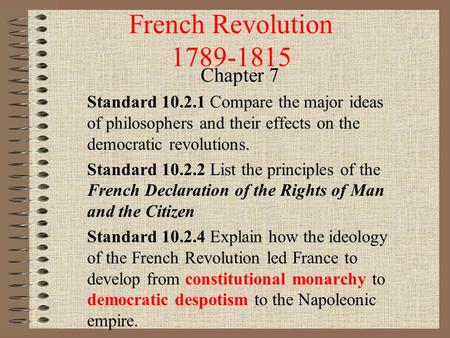 French Revolution Chapter 7