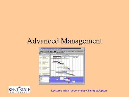 Lectures in Microeconomics-Charles W. Upton Advanced Management.