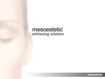 Antiaging range MENU whitening solution. MENU Whitening solution It encapsulates and transports active substances. It releases the complex in an “intact”