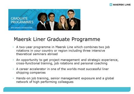 Maersk Liner Graduate Programme