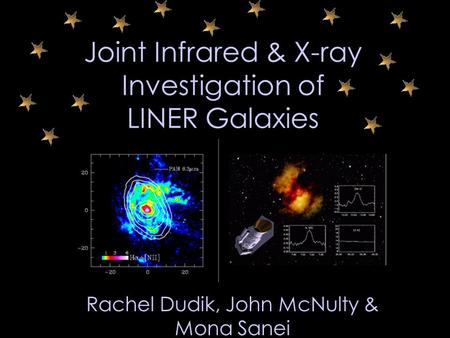 Joint Infrared & X-ray Investigation of LINER Galaxies Rachel Dudik, John McNulty & Mona Sanei.