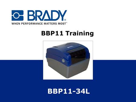 BBP11 Training BBP11-34L.
