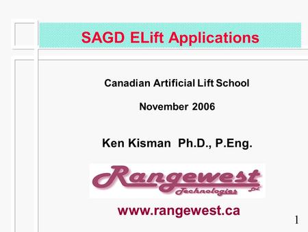 SAGD ELift Applications