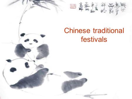 Chinese traditional festivals