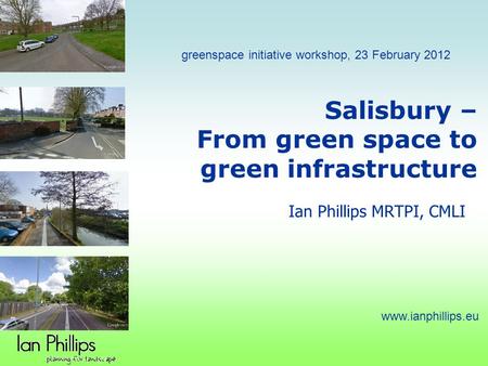 Salisbury – From green space to green infrastructure
