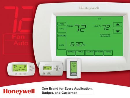 2HONEYWELL - CONFIDENTIAL File Number Why Honeywell? -No 1 Choice of home owners -Easy to use -Built to last Better Products Mean Better Business -Quality.