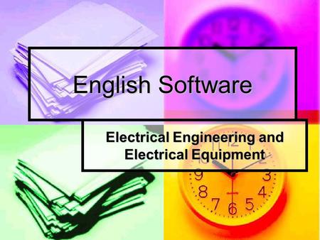 English Software Electrical Engineering and Electrical Equipment.