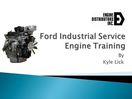Ford Industrial Service Engine Training