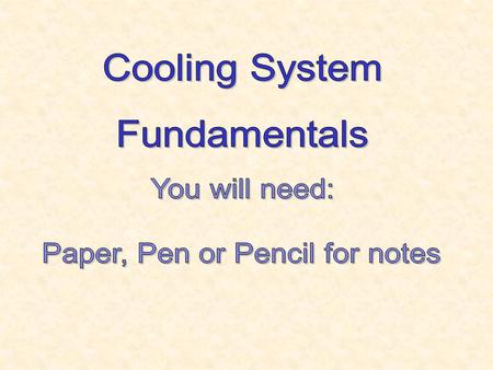 Paper, Pen or Pencil for notes