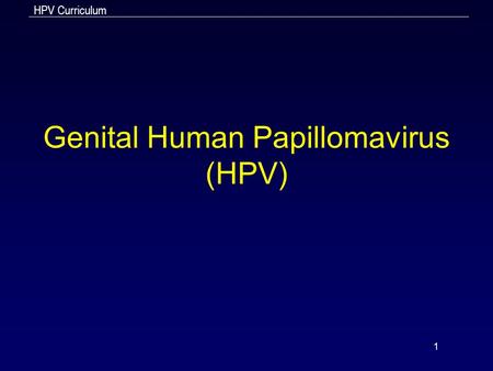 Humán papillomavírus - Humán papillomavírus fertőzés ppt