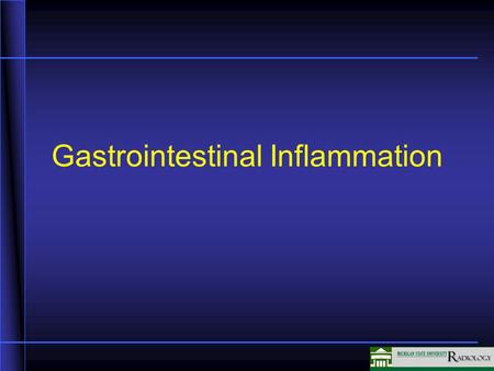 Gastrointestinal Inflammation