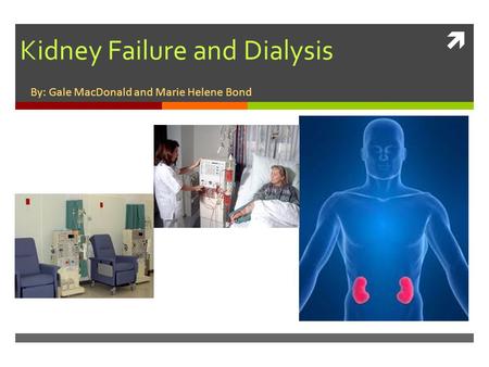 Kidney Failure and Dialysis