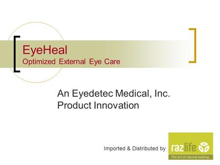 EyeHeal Optimized External Eye Care