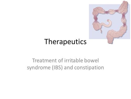 Treatment of irritable bowel syndrome (IBS) and constipation