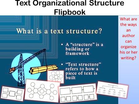 Text Organizational Structure Flipbook