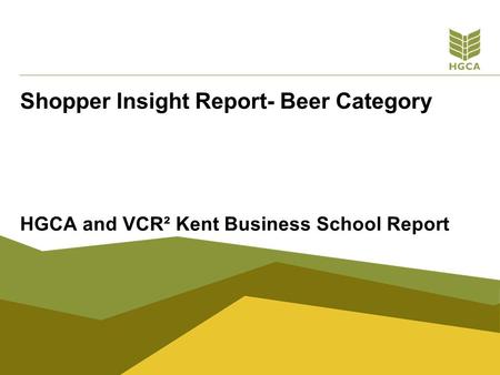 Shopper Insight Report- Beer Category