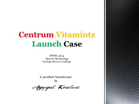 A product launch case by