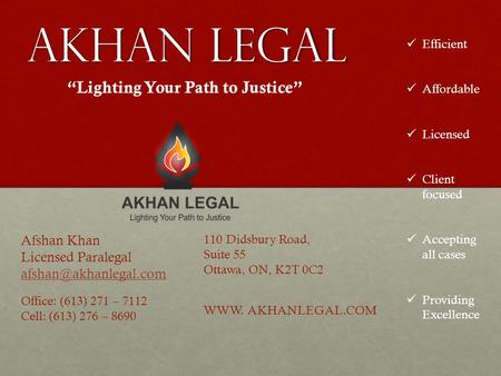 “Lighting Your Path to Justice”