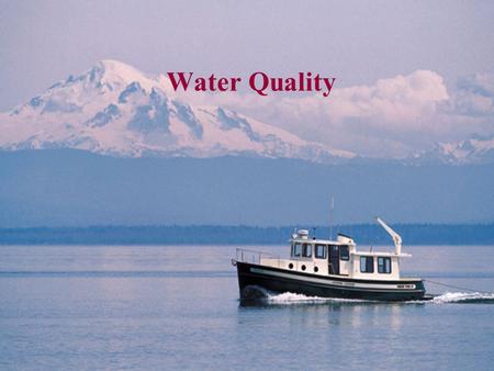 Water Quality. Water, water, everywhere…  water.html About 71 percent of the Earth's surface is water- covered, and.