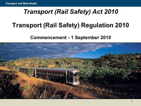 Transport (Rail Safety) Act 2010
