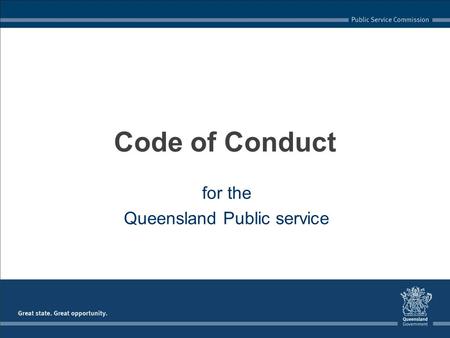 for the Queensland Public service