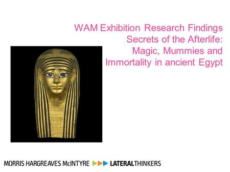 WAM Exhibition Research Findings