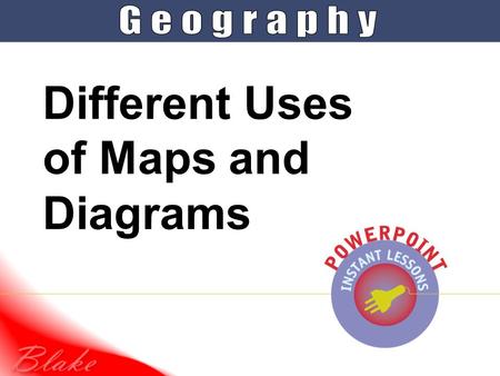 Different Uses of Maps and Diagrams