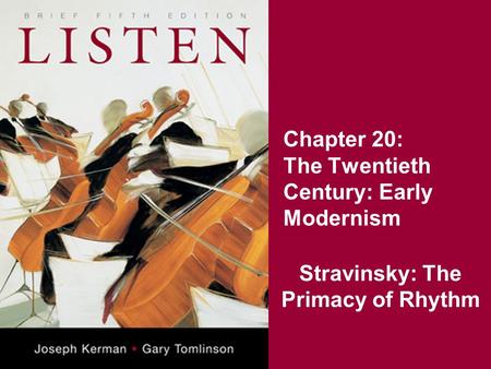 Chapter 20: The Twentieth Century: Early Modernism