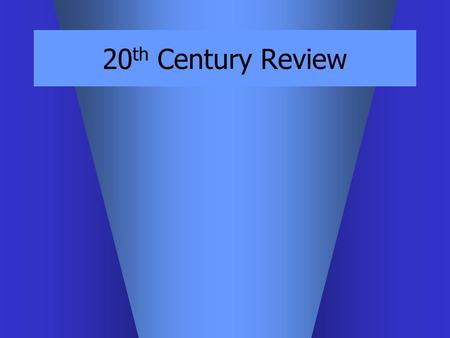 20 th Century Review. SUMMARY – Modernism emphasis on materials or expression instead of illusion a notion of progress & evolution poet Ezra Pound: “Make.