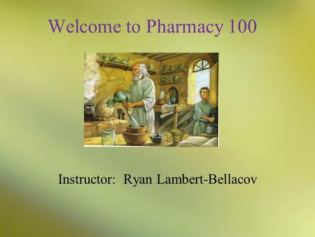 Instructor: Ryan Lambert-Bellacov
