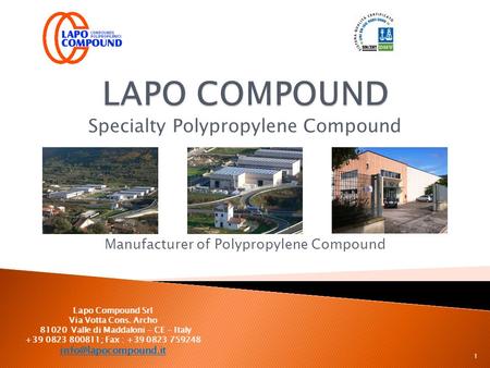 Specialty Polypropylene Compound